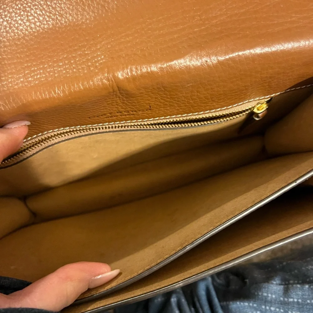 Tory Burch Brown Leather Shoulder Bag - Picture 12 of 16